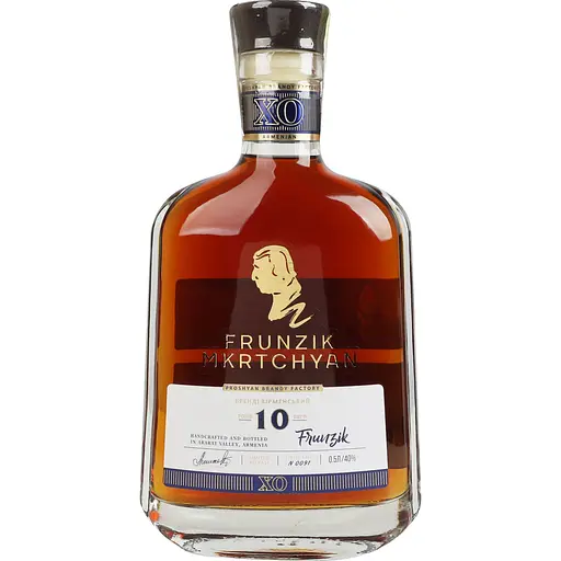 Бренді Proshyan Frunzik Mkrtchyan XO 10 років 40% 0.5 л в коробці - фото 2