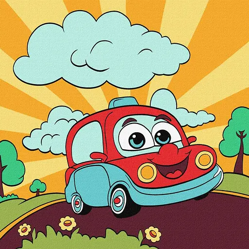 Набор для росписи по номерам 7+ Увлекательное путешествие, 25x25 см, КНО6106