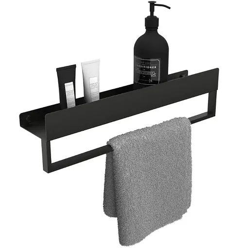 Полка для ванны Rea SF01 60 black matt REA-06002, Черный матовый - фото 5