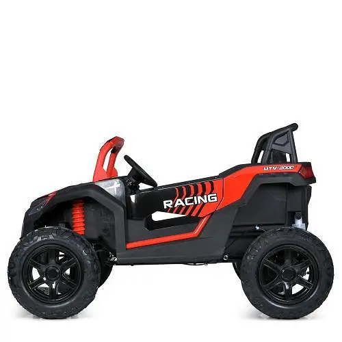 Електромобіль дитячий Bambi Джип M 5736AL-3 24V мотор 180W 24V14AH шкір сидіння USB червоний - фото 2