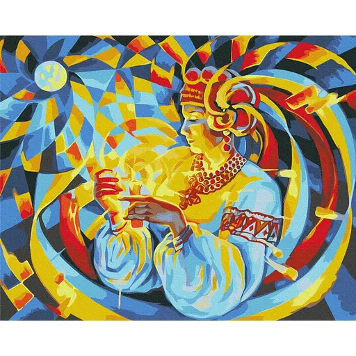 Картина за номерами Свічка надії Oleg Loburak Brushme 40x50 см кольорова 000277337