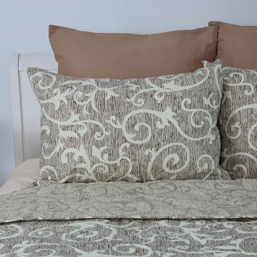 Покривало ТЕП Elegante Cotton Beige and White 220 x 240 см (4-04577_32781) - фото 4