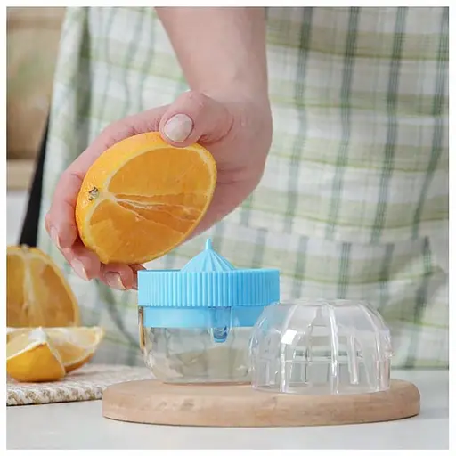 Пресс соковыжималка ручная для лимона и цитрусовых Голубой 88275 - фото 3