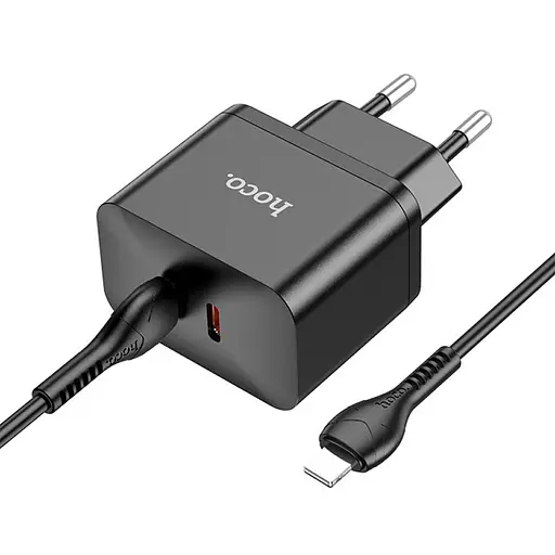 МЗП Hoco N29 PD35W (2USB-C) + кабель Type-C to Lightning Black - фото 3