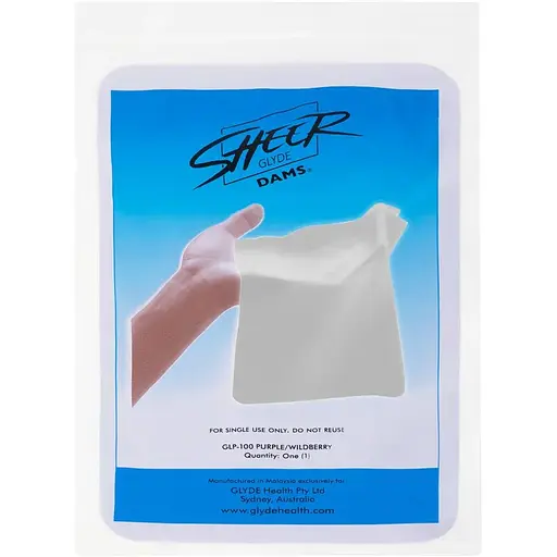 Латексные салфетки Glyde Health Sheer Glyde Dams, ваниль (1 шт.)