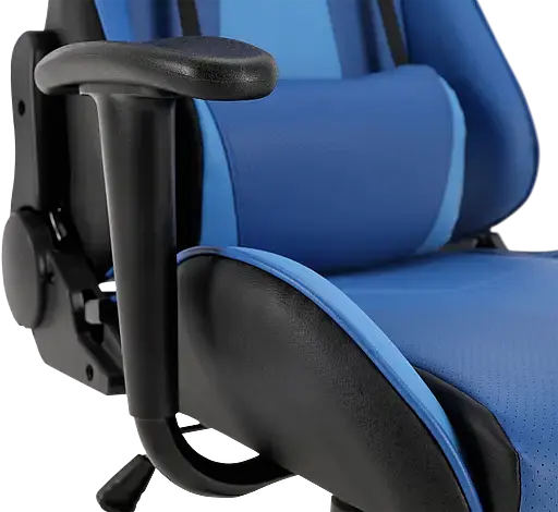 Геймерское кресло GT Racer черное с синим (X-2317 Black/Dark Blue) - фото 11