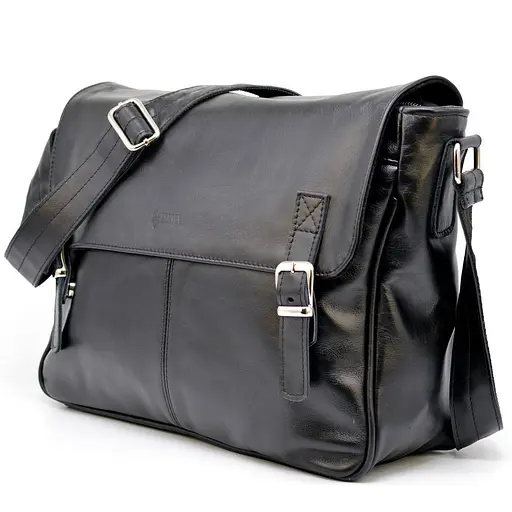 Кожаная мужская сумка через плечо TARWA 37х29.5х11 см sum0025838 - фото 1