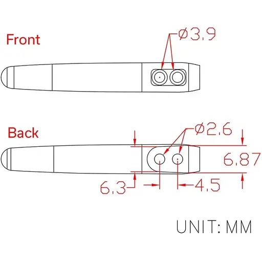 Клипсы карманные титановые 2 штуки Civivi без винтов T002A - фото 4