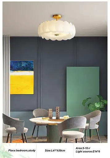 Светодиодная люстра Лилия 5012 (Золотая) - фото 7