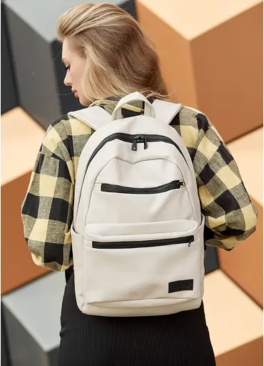 Женский рюкзак Sambag ZARD LRT серый 46 х 28 х 13 см (25058030) - фото 3