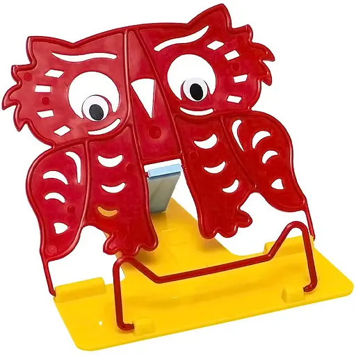 Підставка для книг №4 "Сова" 631569 Irbis пластикова, в пакеті (4820098991365) Червоно-жовтий Вид 8 - фото 2