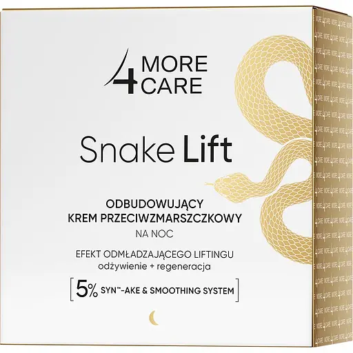 Крем для лица More4Care Snake Lift Rebuilding Anti-Wrinkle Night Cream 50 мл - фото 1