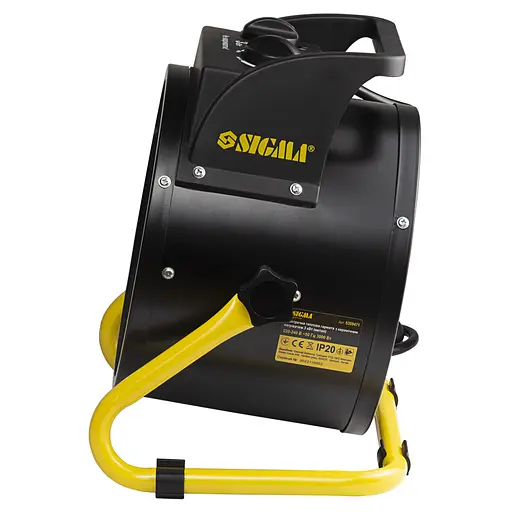 Електрична теплова гармата Sigma 3.0 кВт, площа обігріву 60 кв.м., підлоговий, чорний (5359471) - фото 5