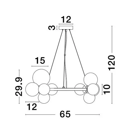 Світильник підвісний ODILLIA Nova Luce 9028856 - фото 2