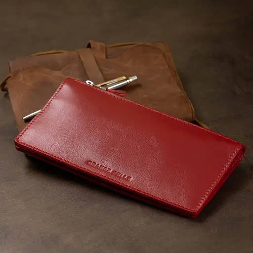 Женское кожаное портмоне Grande Pelle 19.5х10.5х1 см acs0018772 - фото 9