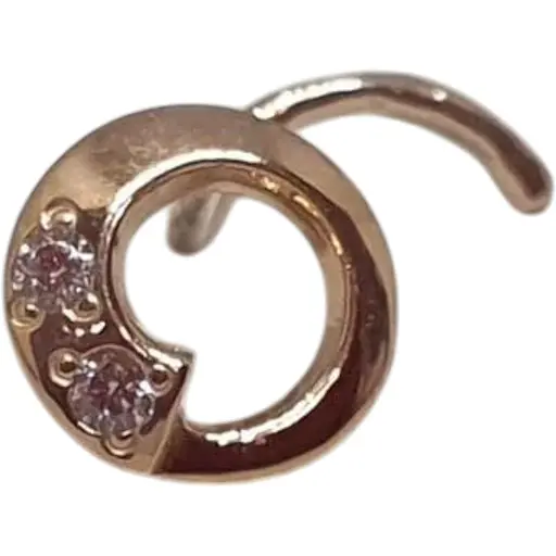 Золота сережка-пірсинг Dear в ніс Dear. 1049.1