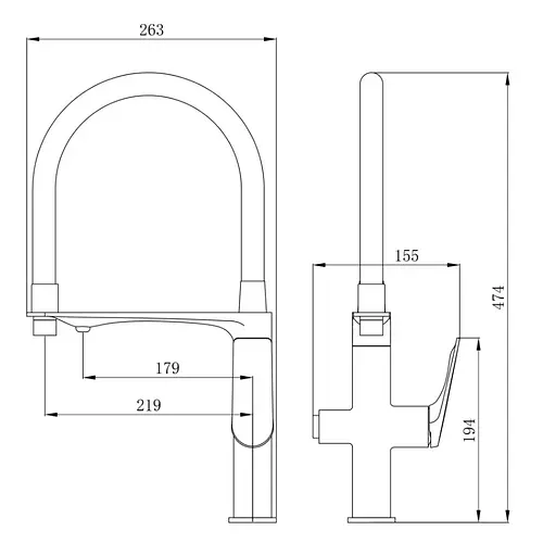 Смеситель для кухни Qtap Vlasta New с гибким изливом с подключением для питьевой воды QTVLA364CRM45648 - фото 9
