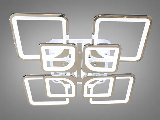 Кухонна люстра з пультом, диммером і LED підсвічуванням, 190W - фото 2