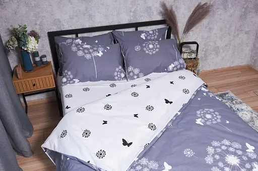 Комплект постельного белья Moon&Star Бязь Gold Люкс Hogweed King Size 220x240 наволочки 2х50х70 - фото 3