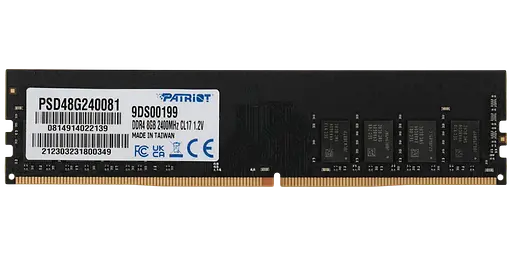 Оперативная память Patriot 8GB DDR4 2400MHz (PSD48G240081) Б/У - фото 1