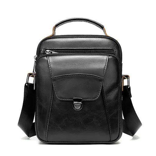 Чоловіча шкіряна сумка Vintage 23,5х18,5х6 см sum0012343 - фото 1