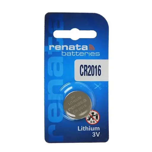 Батарейка Renata CR2016 Lithium (1шт) - фото 1