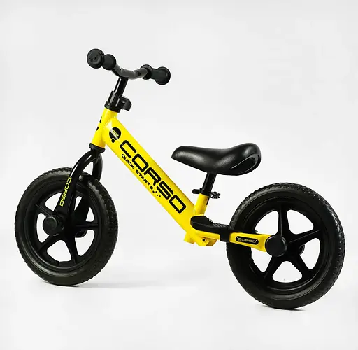 Беговел Corso Sprint JR-82566 стальная рама колеса 12" EVA (Пена) - фото 2