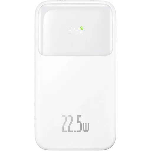 Зовнішній акумулятор Baseus Comet Digital Display 20000mAh 22.5W White PPMD020102 (125032)