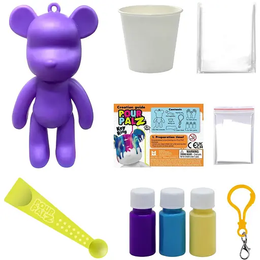 Набір для творчості ToyMonster Флюїд Арт Брелок Ведмедик S3 (GS-G88822) - фото 14