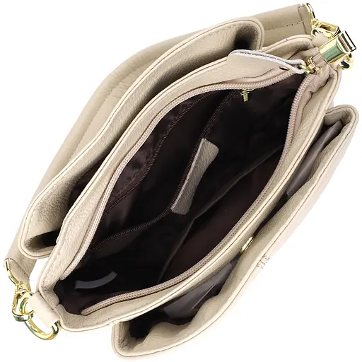 Женская кожаная сумка Vintage с тремя секциями 22.5х16.5х11.5 см sum0027556 - фото 8