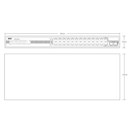 PoE-коммутатор 28-портовый TVT TD-B2224S1-PGA с 24 портами PoE (77-00382) - фото 5