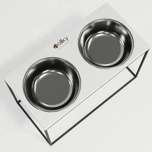 Hollky Base XXL40 — миски на підставці для дуже великих собак (2 × 2,8 л) - фото 3