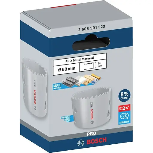 Коронка Bosch Professional Multi Material 68 мм з різьбою (2.608.901.523) - фото 3