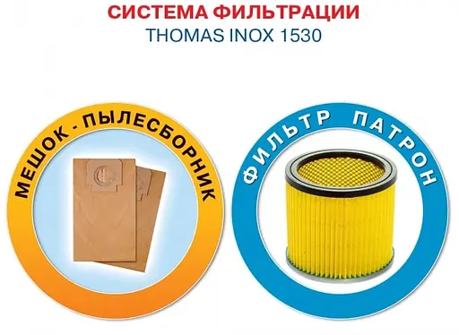 Пылесос Thomas Inox 1530 (6324222) - фото 4
