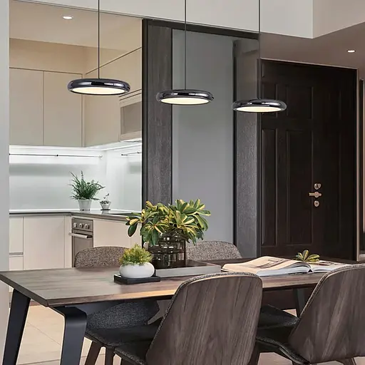 Підвісний Led світильник на 3 режими освітлення у двох розмірах Line.F Діаметр 30см - фото 9