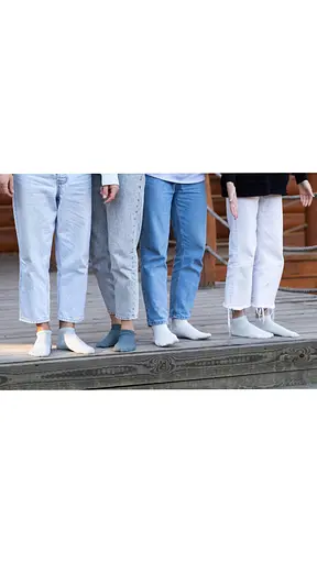 Носки бамбук летние короткие дышащие бесшовные ORGANIC bamboo светло-серые JILL ANTONY 42-43 арт. 31005 - фото 2