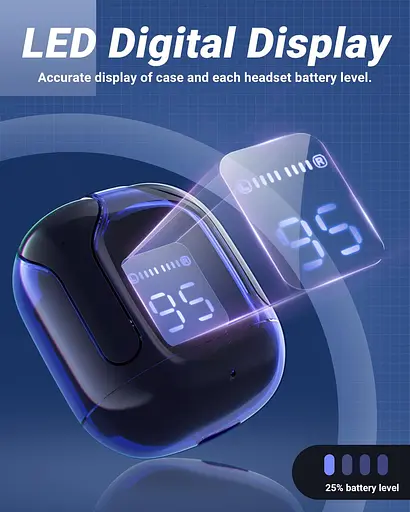 Навушники Acefast гарнітура стерео бездротова T6 TWS Sapphire Blue - фото 4