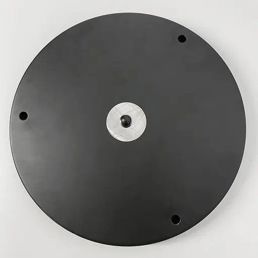 Круглое тройное потолочное основание в черном цвете 30х2,5 см | Line F | Арт. BASE 3 BK - фото 1