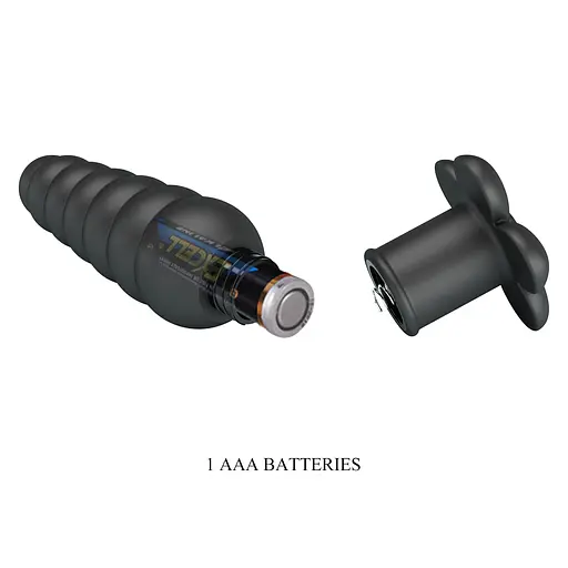 Анальна пробка Pretty Love Imron 11 см (чорний) - фото 13