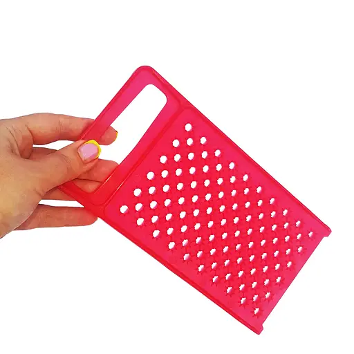 Терка пластмассовая двусторонняя для детского питания и картофеля, Kitchette Красный 83737 - фото 3