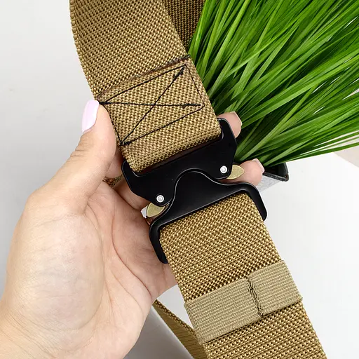 Ремень тактический с пряжкой Кобра ширина 50 мм JK-5033 (120 см) бежевый - фото 3