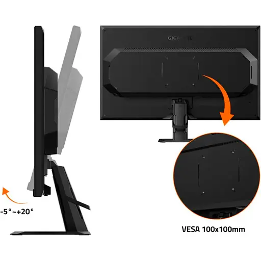 Монітор Gigabyte 27" GS27QA Gaming Monitor (130225) - фото 8