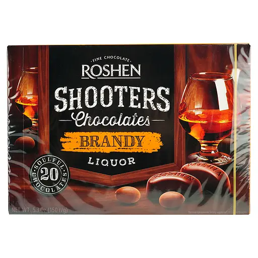 Цукерки Roshen Shooters з бренді-лікером 150 г (715855)