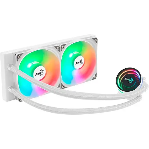 Система водяного охлаждения Aerocool Oasis L240 White (ACLA-OA24117.21) [143339]