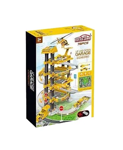 Гараж 660 А-330 "Будівництво", 5 поверхів, 2 спецтехніки, вертоліт, автоматичний витяг, світло, звук, в коробці (6983283063563) - фото 1