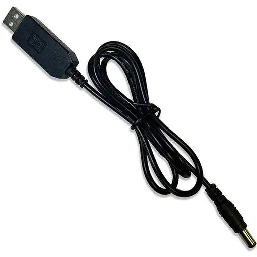 USB-кабель с преобразователем напряжения с 5V на 12 V 0.5 А 5.5 на 2.1 мм DC для роутера - фото 1