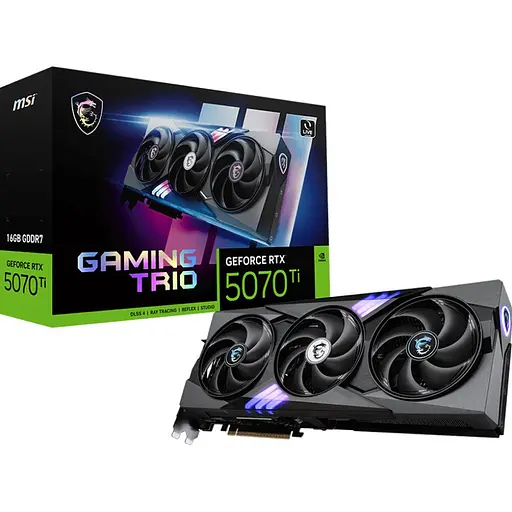 Відеокарта MSI GeForce RTX 5070 Ti 16G Gaming Trio (G507T-16GT/912-V531-056) EU [145838]