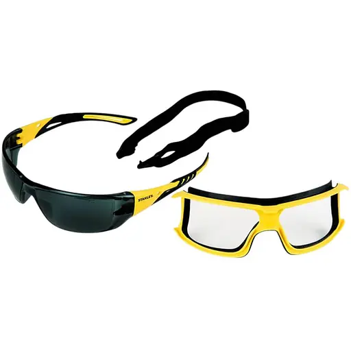 Очки Stanley Rubber Gasket тонированные поликарбонатные с мягкими резиновыми скобками (SYE15-21D) - фото 6