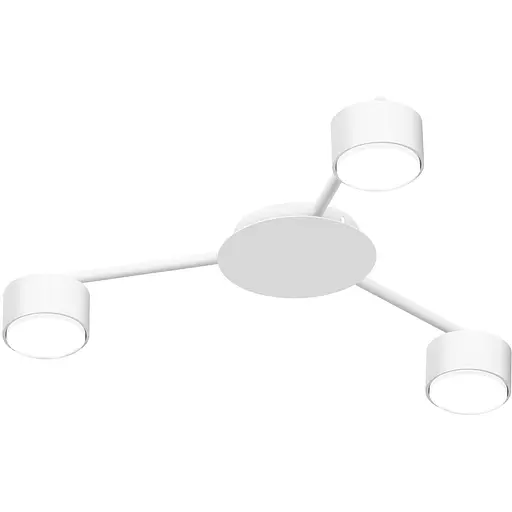 Світильник Videx під лампу 3xGX53 накладний білий (VL-SPF20B-W)