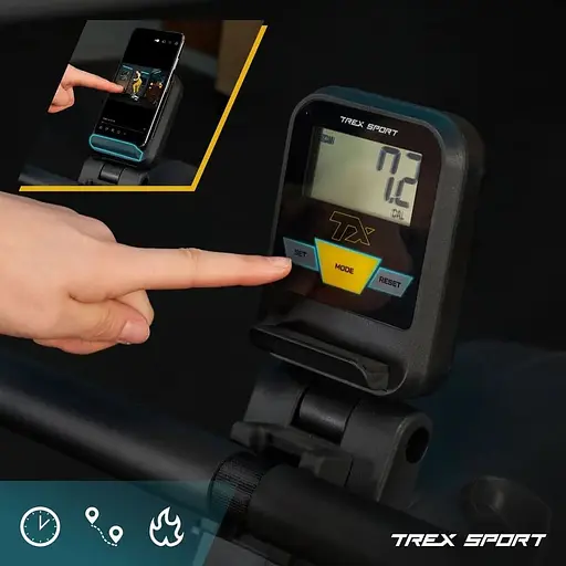 Гребний тренажер Trex Sport TX-580RM Rein чорний - фото 5